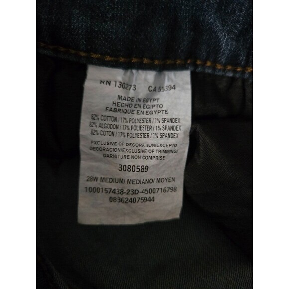 Lee Relaxed Fit Straight Leg Mid Rise‎ Jeans Blue Women’s Size 28 - Picture 3 of 9